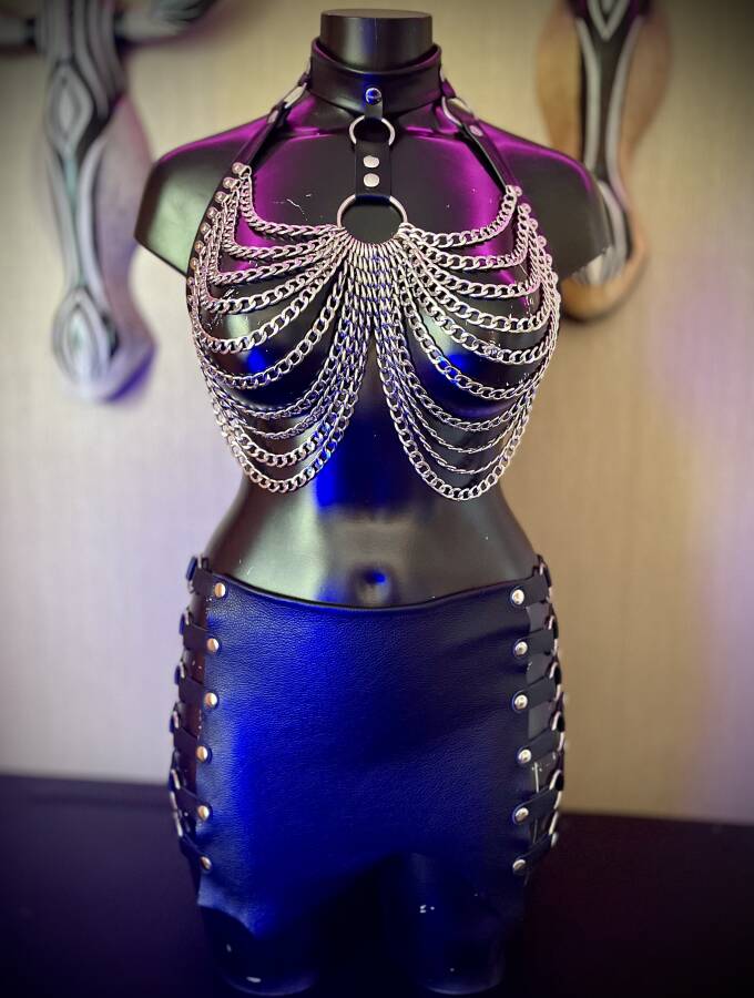 Setje "Caught in Chains" clubwear