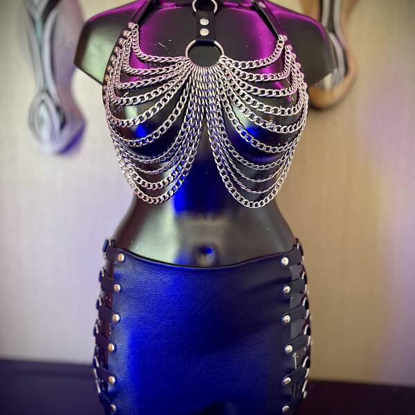 Setje "Caught in Chains" clubwear