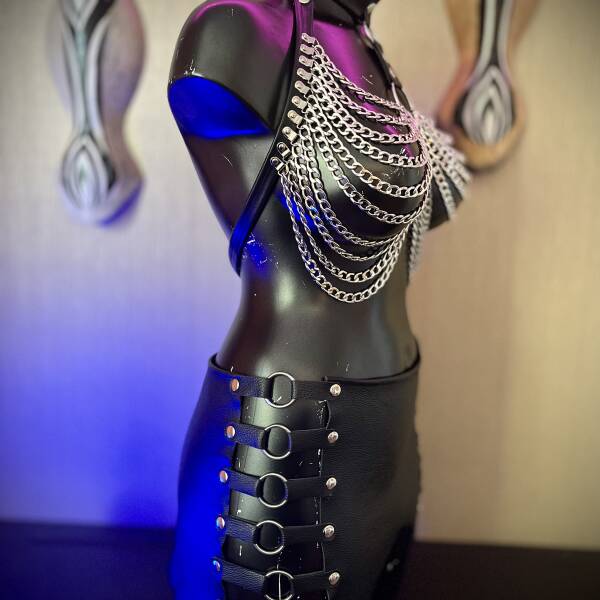 Setje "Caught in Chains" clubwear