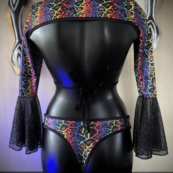 Rave setje "Rainbow Leopard" 