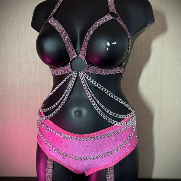 Bedazzled Hotpink & Zwart 