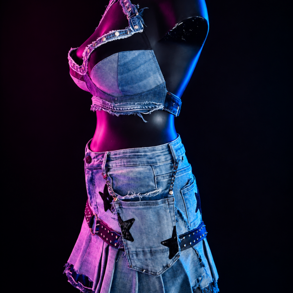Upcycled Denim set