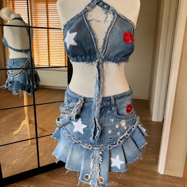 Upcycled Denim set