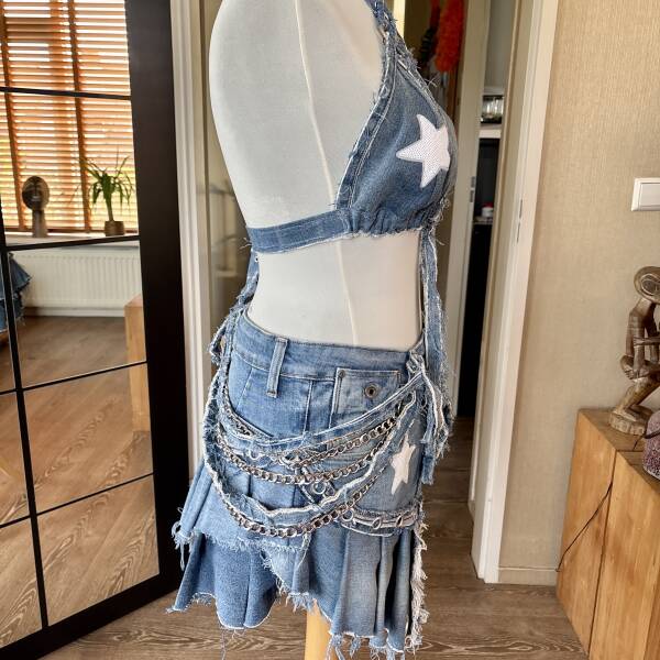 Upcycled Denim set