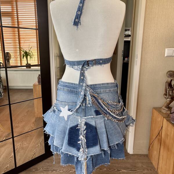 Upcycled Denim set