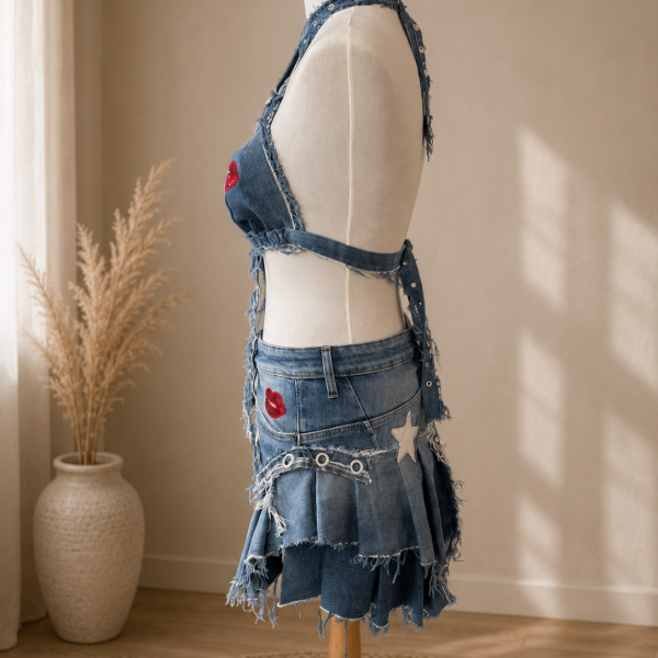 Upcycled Denim set