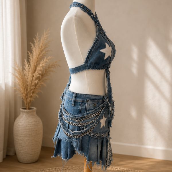 Upcycled Denim set